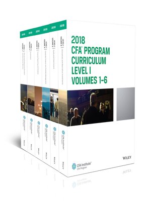 cover image of CFA Program Curriculum 2018 Level I